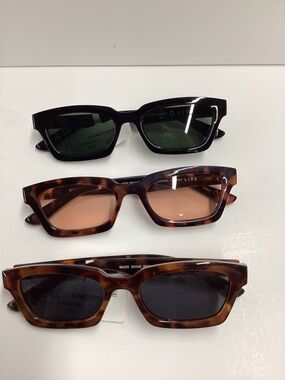 Aire Uni-Sex Sculptor Slimline Rectangle Sunglasses - Set of 3